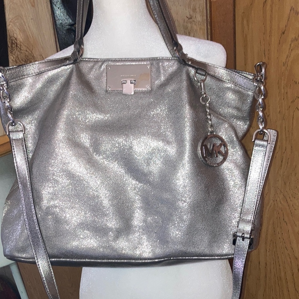 Michael Kors Shimmering Silver Tote